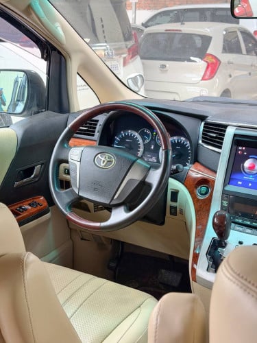 Toyota Alphard 2009 ដំបូលបើកពីរតង់ អេក្រង់ android កៅអី VIP