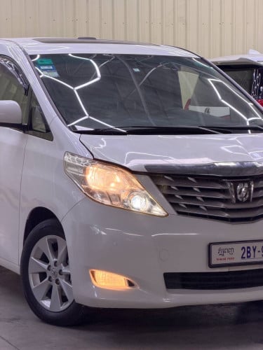 Toyota Alphard 2009 ដំបូលបើកពីរតង់ អេក្រង់ android កៅអី VIP