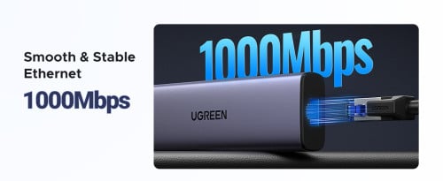 UGREEN 45000 USB C Hub, 10Gbps USB C 3.2 & USB-A 3.2 4K 60Hz HDMI, Ethernet 1000mbps