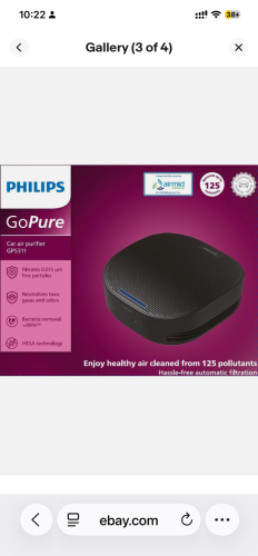 Used 99% Philips Car Air Purifier- 5311