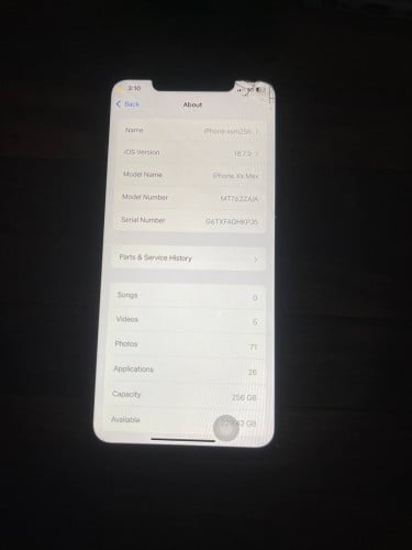 Xs Max 256g No Scan