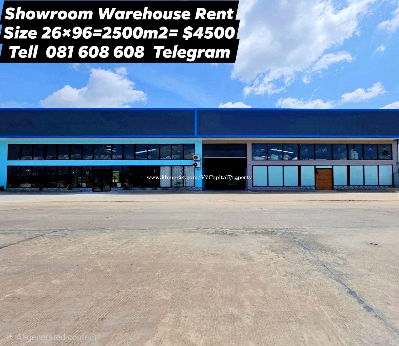 Showroom WH2500m2 Sensok for rent