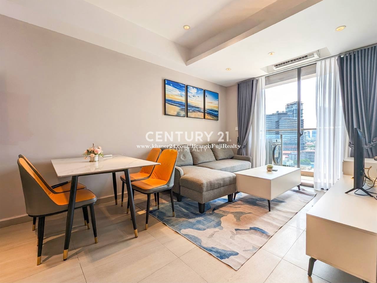 TK- 2Bedroom condo for rent at time square 3