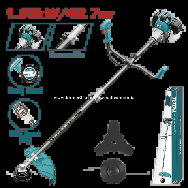 TOTAL 42.7cc Gasoline Brush Cutter / Grass Trimmer