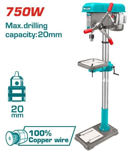 TOTAL 750W Bench/Floor Drill Press