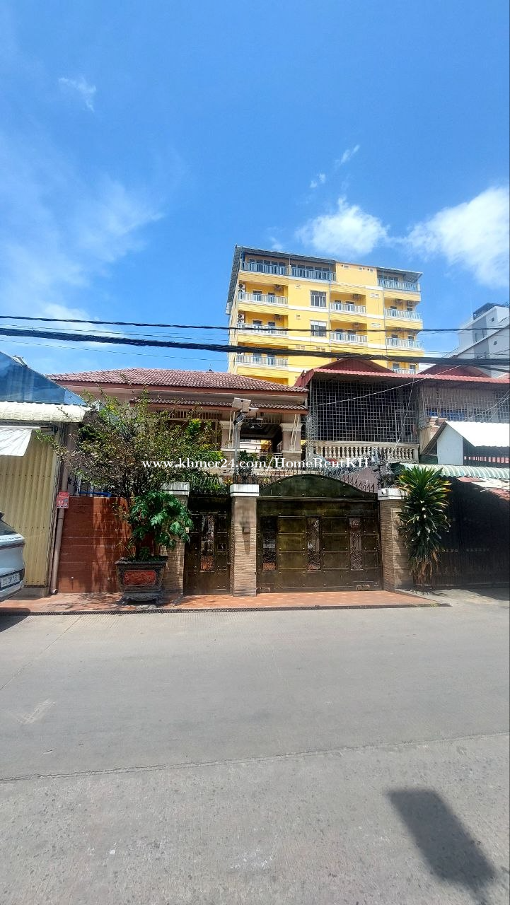 ផ្ទះវីឡាជួល នៅលើផ្លូវធំសាកសមសម្រាប់បើកក្រុមហ៊ុន អង្គការ ឬ ការិយាល័យ
