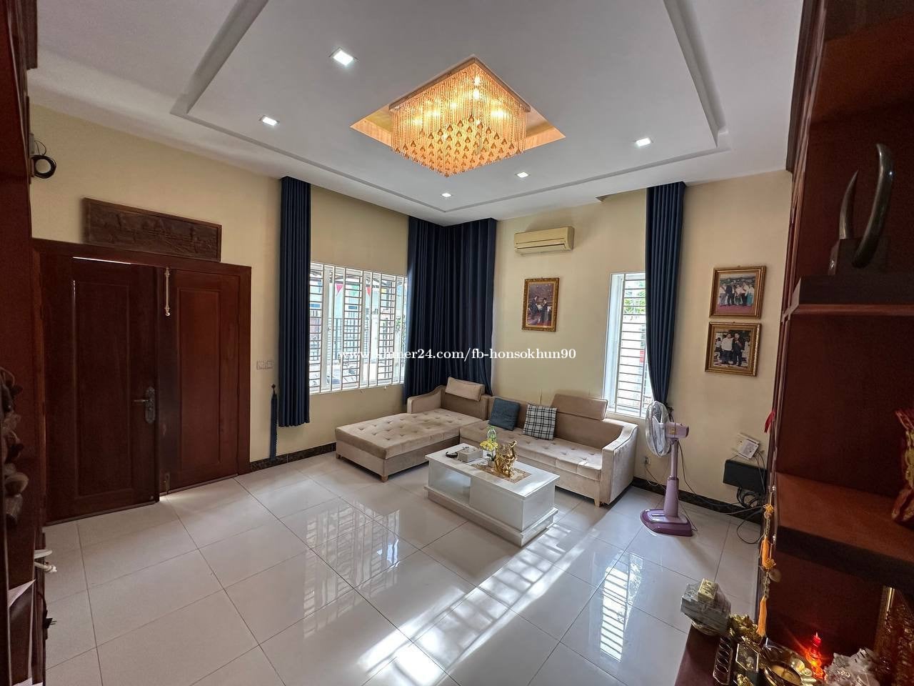 វីឡាកូនកាត់សំរាប់ជួលនៅបុរី សម្បិត្តមានហេង/ Link Villa rent in Borey Sambath Mean Heng Chba ompov