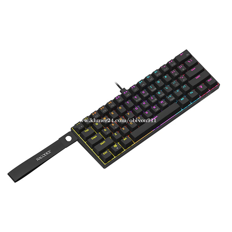 Gaming Keyboard AJAZZ NK61 Wired Mechanical RGB (Black)