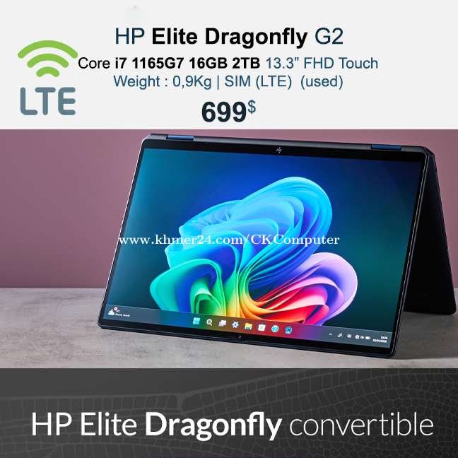HP Elite Dragonfly G2 _ i7 1165G7 16GB 2TB 13.3" FHD Touch