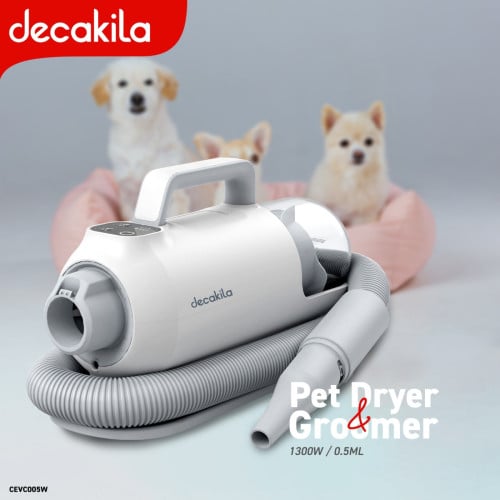 🐶 Pet Dryer & Groomer ម៉ាស៊ីនសម្ងួត និងថែទាំសត្វចិញ្ចឹម 3in1៖ សម្ងួត កាត់រោម និងបូមរោមសត្វ។