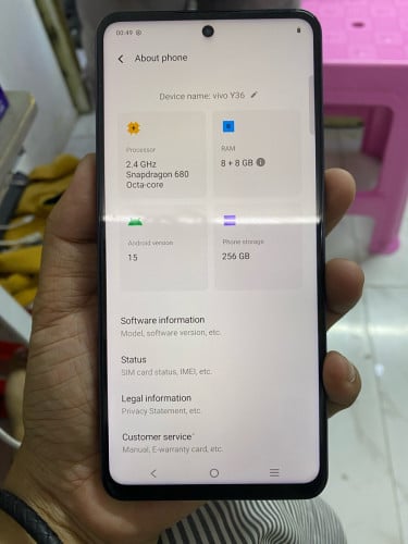 លក់Vivo Y36 256 8g សុំណុំហ្សីនក្រុមហ៊ុន