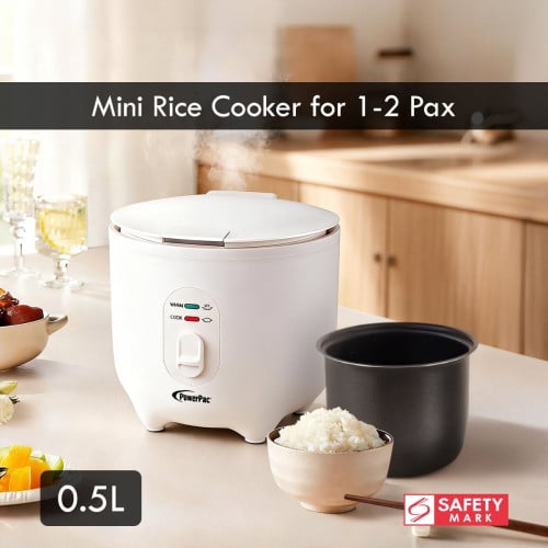 0.5L Mini Rice Cooker for 1-2 Pax! Petite, powerful, worth it