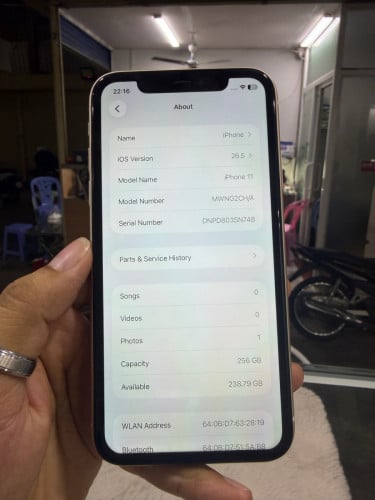 11 256G មានស្កេន