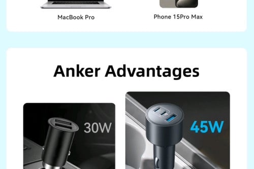 Anker car charger 167.5w