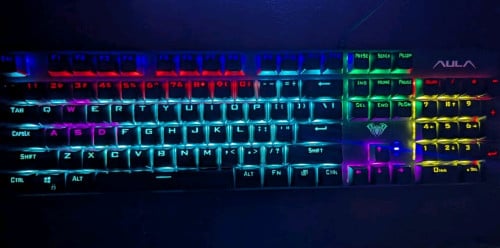 Aula s2022 cyan keyboard mechanicalមួយដូចថ្មី (អត់ប្រអប់