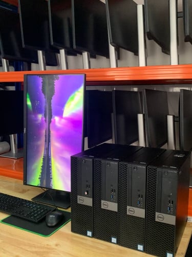 Dell OptiPlex 7050 SFF & Monitor អាចកាច់បង្វិលបញ្ឈរបាន