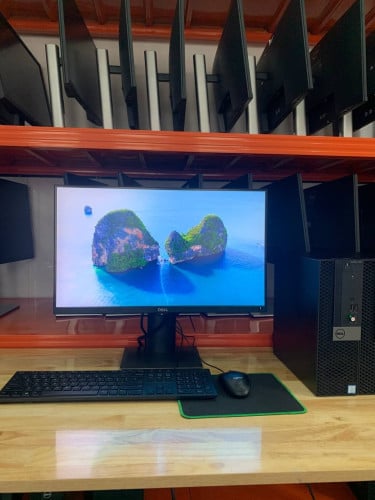 Dell OptiPlex 7050 SFF & Monitor អាចកាច់បង្វិលបញ្ឈរបាន