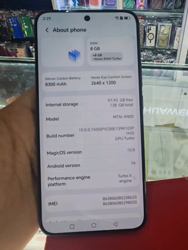 Honor X70 5G sim2 ram8G+8G /128G
