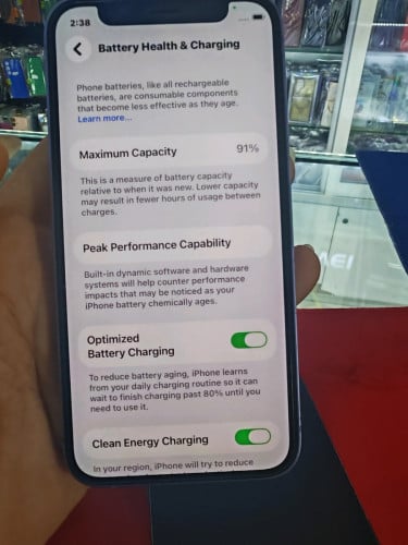iPhone 12 64G za sim1ថ្ម92% ស្អាត98%  ធានាហ្សីនសុំនុំ