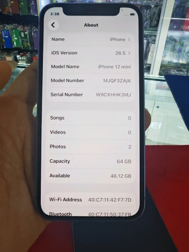 iPhone 12 64G za sim1ថ្ម92% ស្អាត98%  ធានាហ្សីនសុំនុំ