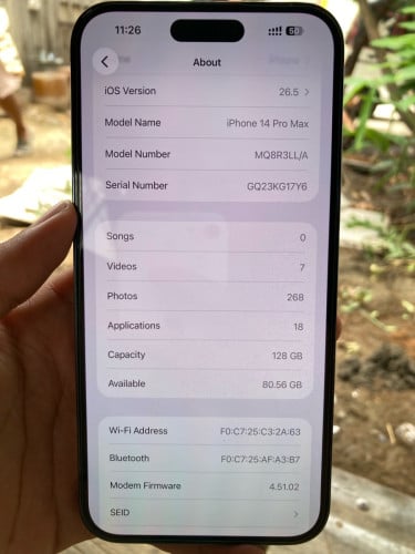 IPhone 14pm សាណុំ ប្រេីផ្ទាល់ខ្លួន