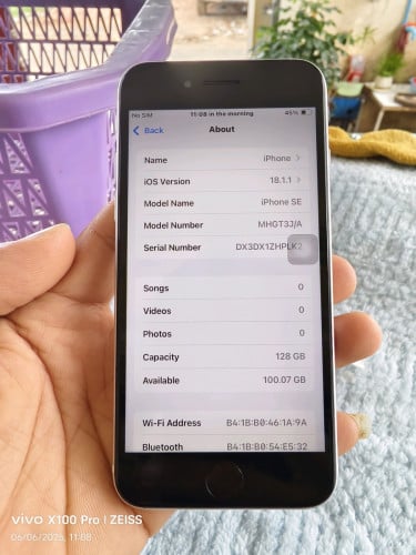 IPhone SE2 128GB សាណុំហ្សុីន