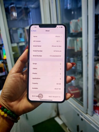 iPhone XSmax 64GB/LLថ្មថ្មីតួរស្អាត97%