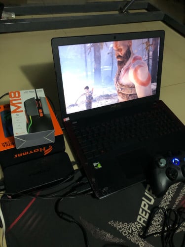 Laptop gaming asus i7 6th ram8g gtx 4g hdd 1t m2 128g 165$ ធ្វេីរកាក៏បាន លេងហ្គេមក៏បាន😘