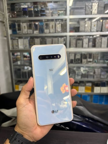 LG V60 128G Ram8G Sim1 USA សានុំស្រុីន ស្នាមកញ្ចក់តិច