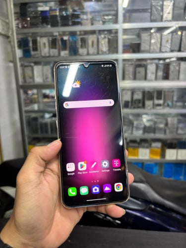 LG V60 128G Ram8G Sim1 USA សានុំស្រុីន ស្នាមកញ្ចក់តិច