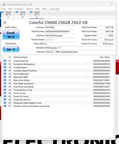 M.2 Colorful 256gb