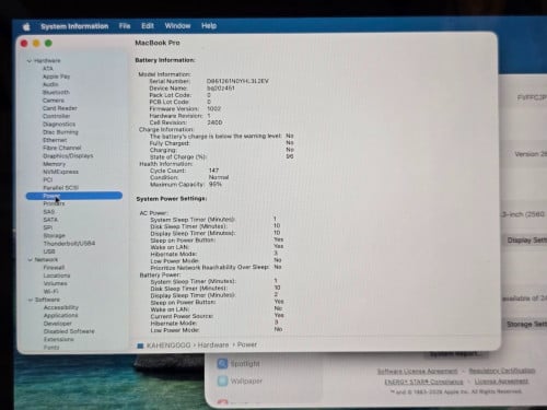 MacBook Pro 13" M1 2020 ដាក់លក់