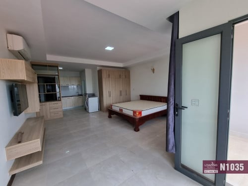 N1035 | Nice Studio with Private Balcony For Rent in Chroy Changva Area