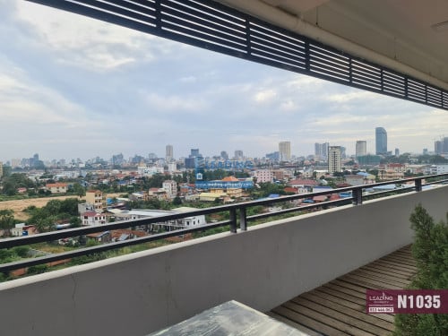 N1035 | Nice Studio with Private Balcony For Rent in Chroy Changva Area