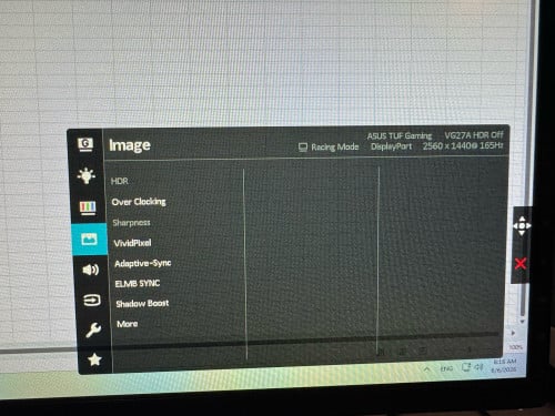 TUF 27” 2K IPS 165hz