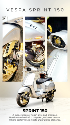 Vespa 2024 155cc fully custom