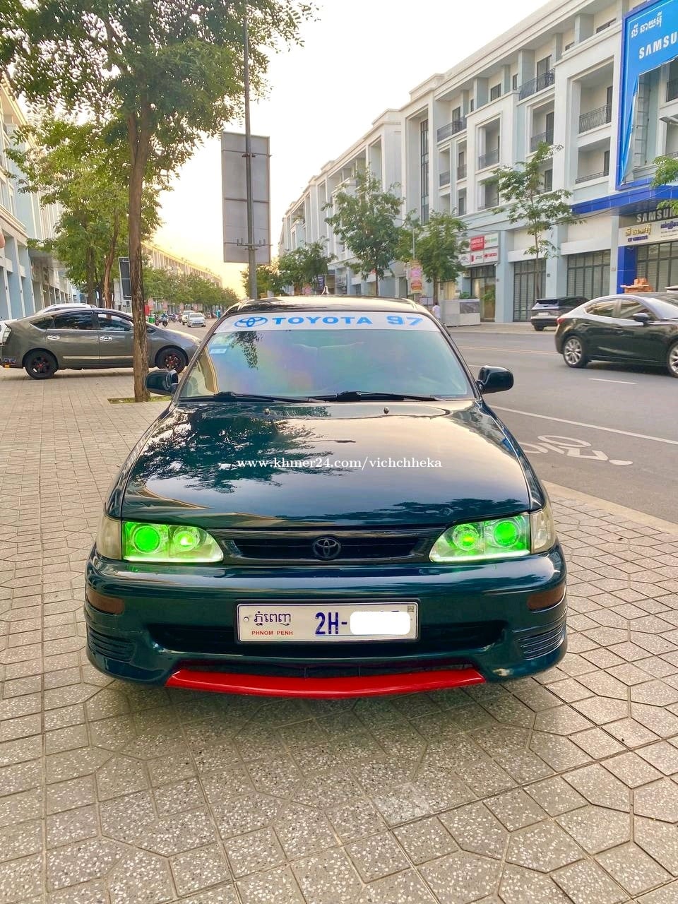 លក់ Corolla ឆ្នាំ 97 ពណ៌បៃតងចាស់