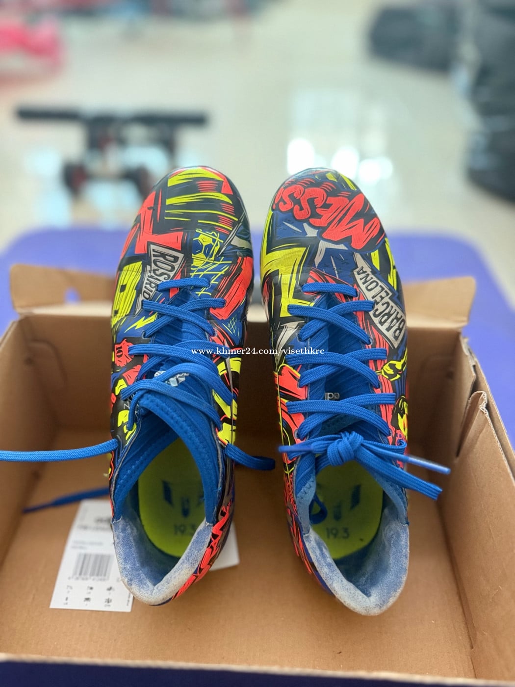 Adidas’s Messi Barcelona 19.3 នៅស្អាត 38.50