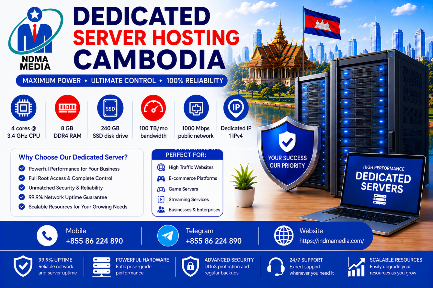 Dedicated Server Hosting Cambodia