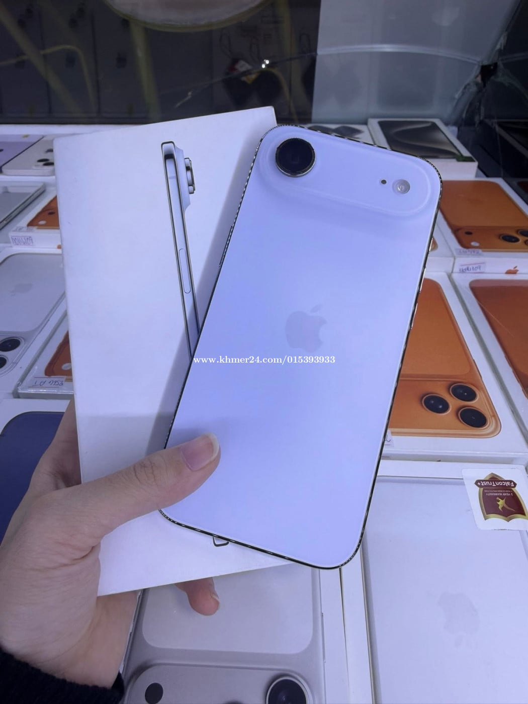 iPhone 17 Air, 256GB LL/A,នៅស្អាត99%,ថ្ម100%,សាកថ្ម23ដង