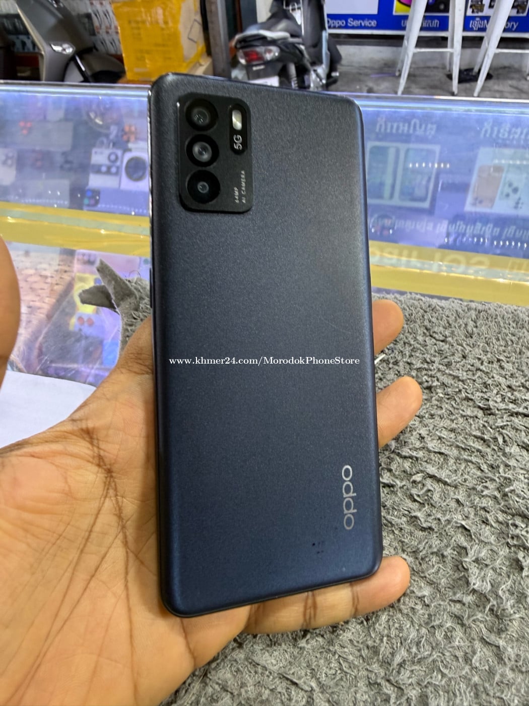 Oppo Reno6z 5G Ram8G Memory128G ក្រុមហ៊ុនសុីមពីរ មានឆ្នាំងសាក