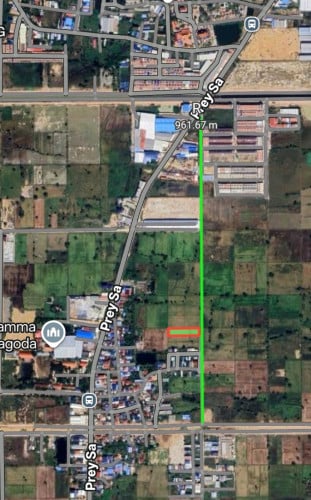 ដីលក់ជាប់គម្រោងផ្លូវ១៦ម