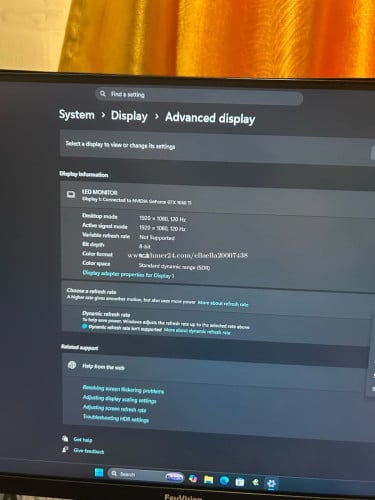 លក់ Monitor 120hz (1080p)
