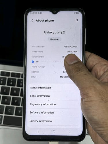 6+128GB samsung Jump2=(M33 5G)
