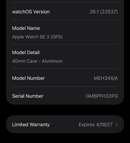 Apple Watch SE3(2025) 40mm 99% X/A Falcon ស្អាតសំនុំហ្សុីនទាំងអស់តម្លៃល្អ