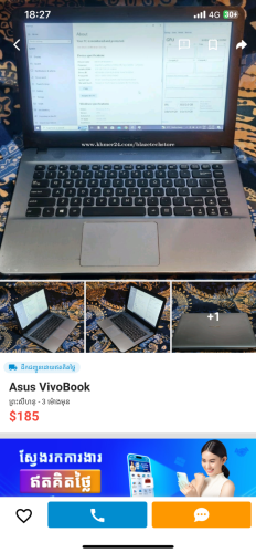 Asus vivobook ram 8g លក់ 60$