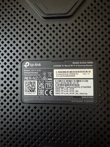 AX6600 Tri-Band Wi-Fi 6 Gaming Router