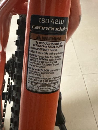 Bicycle for sale (Cannondale)
