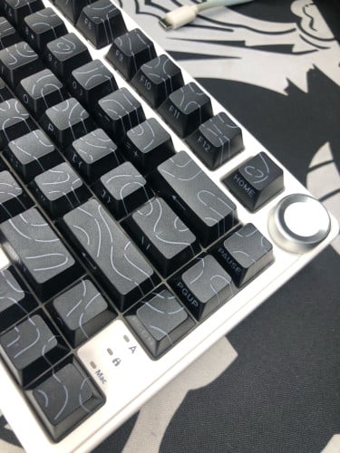 Black contour keycaps