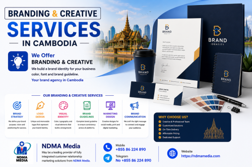 Branding Design Official Website សេវាកម្មចាប់ផ្តើមការរកស៊ីដំបូង